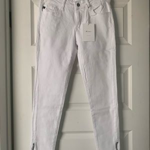 NWT KanCan Jeans -White with zipper on ankle